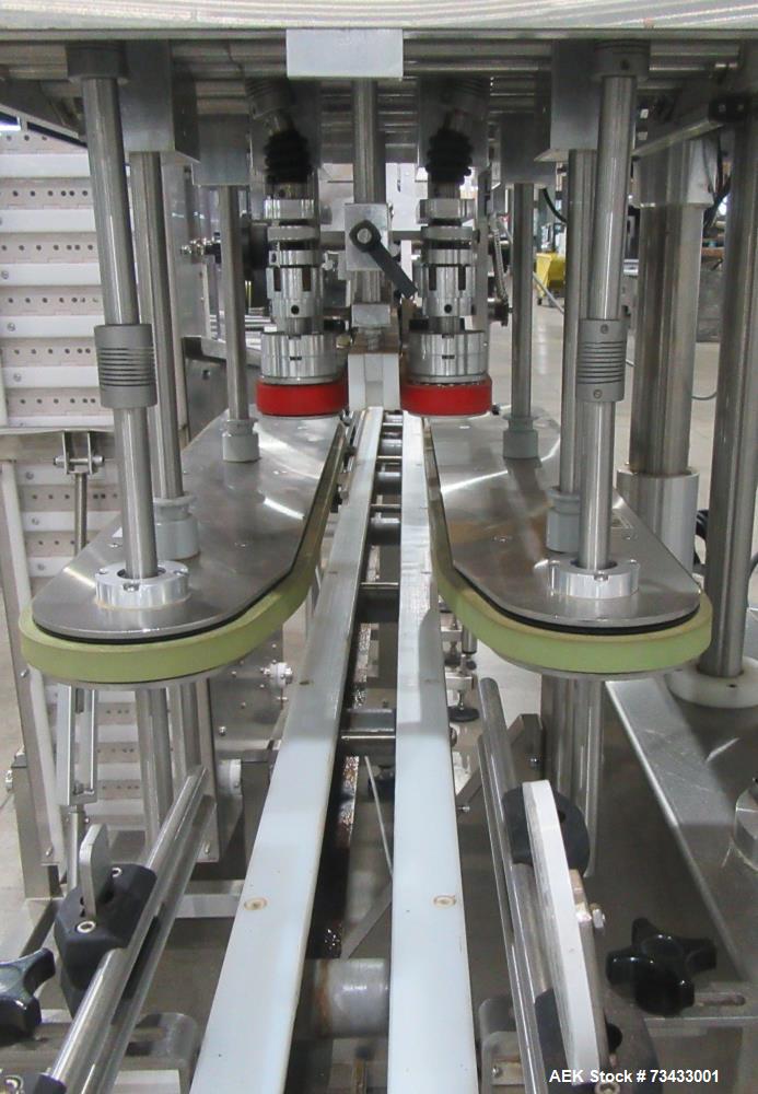 Complete Inline Bottle Filling and Packaging Line – Overflow Filler, Capper & Labeler