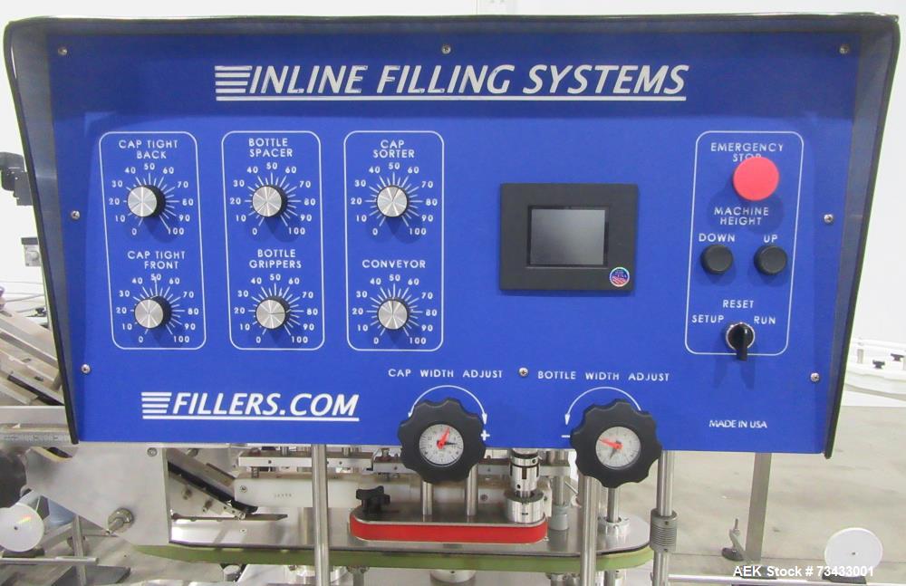 Complete Inline Bottle Filling and Packaging Line – Overflow Filler, Capper & Labeler