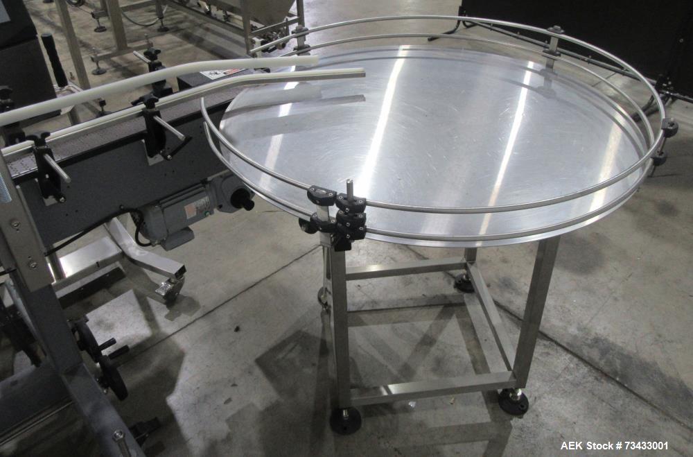 Complete Inline Bottle Filling and Packaging Line – Overflow Filler, Capper & Labeler
