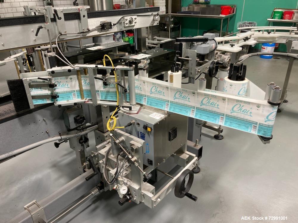 Complete 64oz & 32oz Bottle Packaging Line – Inline Filler, Capper, Labeler, and Coder