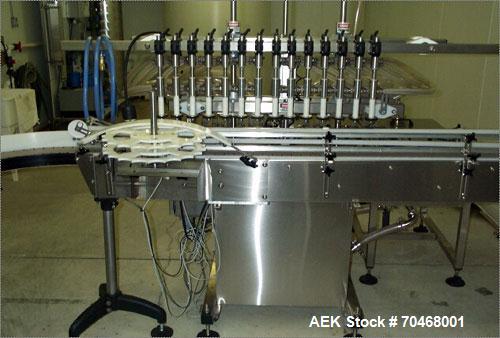 Used Inline Filling Systems Bottle Filling Traying and Sleeving Line