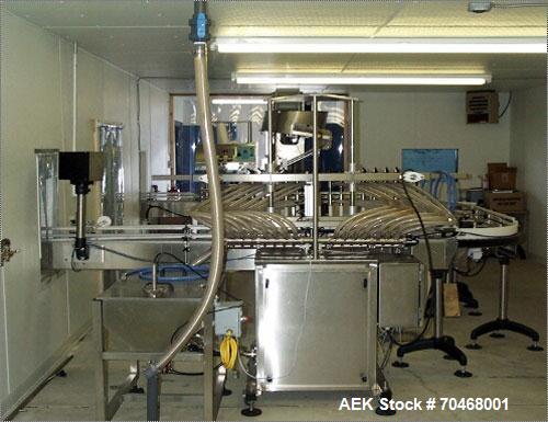Used Inline Filling Systems Bottle Filling Traying and Sleeving Line