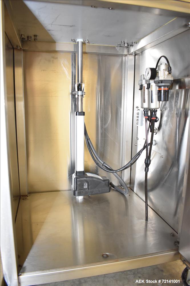 Used Inline Filling Systems Complete Positive Displacement Piston Filling Line.
