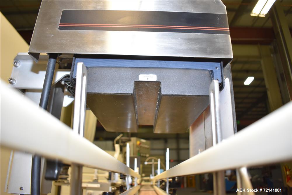 Used Inline Filling Systems Complete Positive Displacement Piston Filling Line.