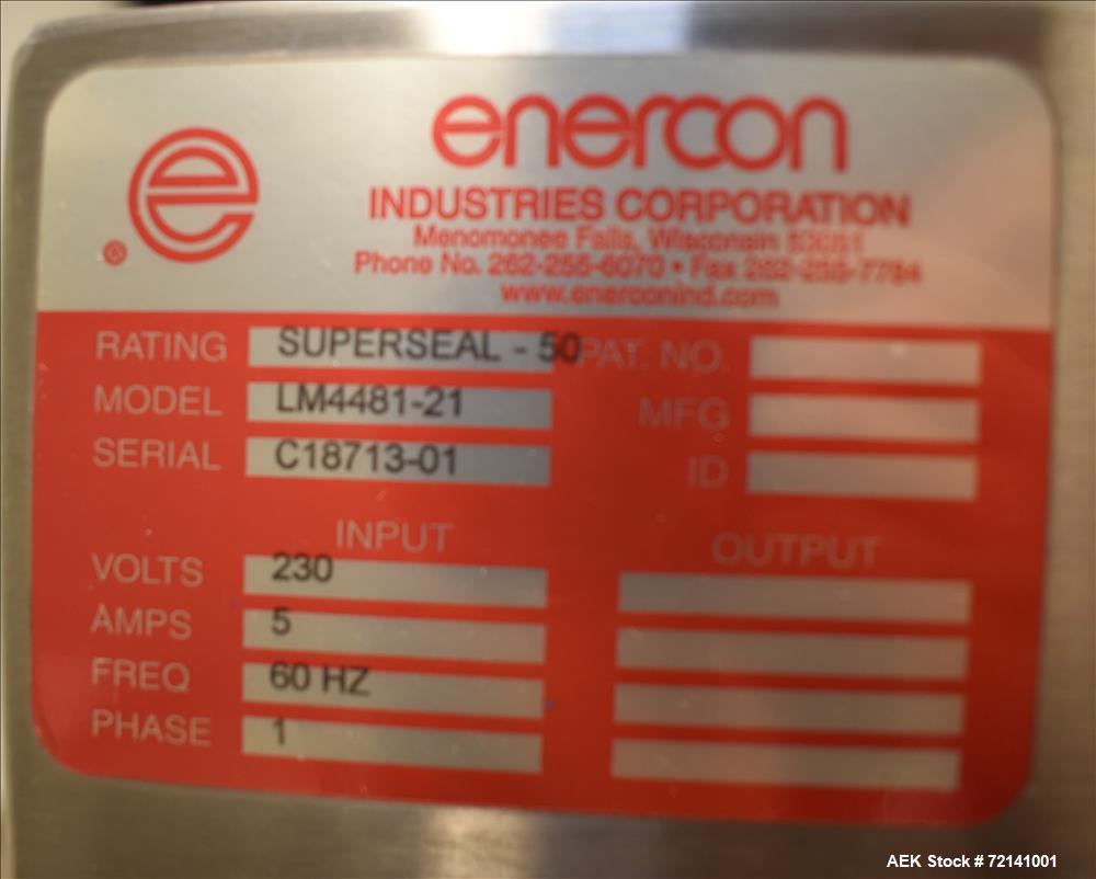 Used Inline Filling Systems Complete Positive Displacement Piston Filling Line.