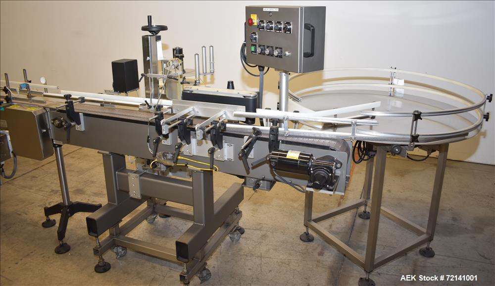 Used Inline Filling Systems Complete Positive Displacement Piston Filling Line.