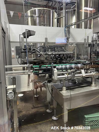 KHS Innofill Glass Micro DPG bottling line with 24-head rotary filler, rinser an