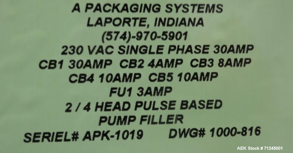 Used Kapsall/Acasi/Apak Liquid/Paste Filling Line