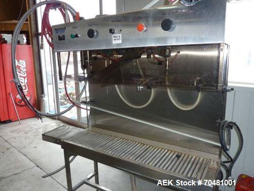 Used Norland 5 Gallon Bottle Water Filling Line capable of filling up to 150 bottles per hour.  Norland BW150 bottle washer, compact design, stainless steel construction, recirculated wash and saniti...