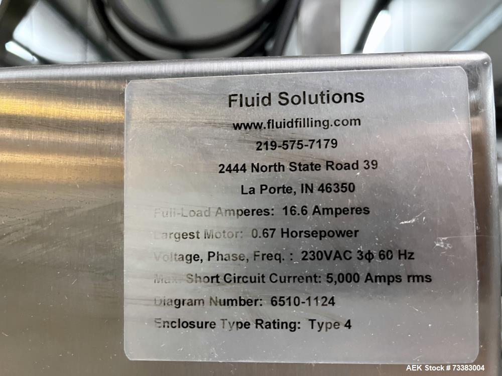 Used Complete Filling line for Bottle, manufactured by Norland. Running 25oz Bottles