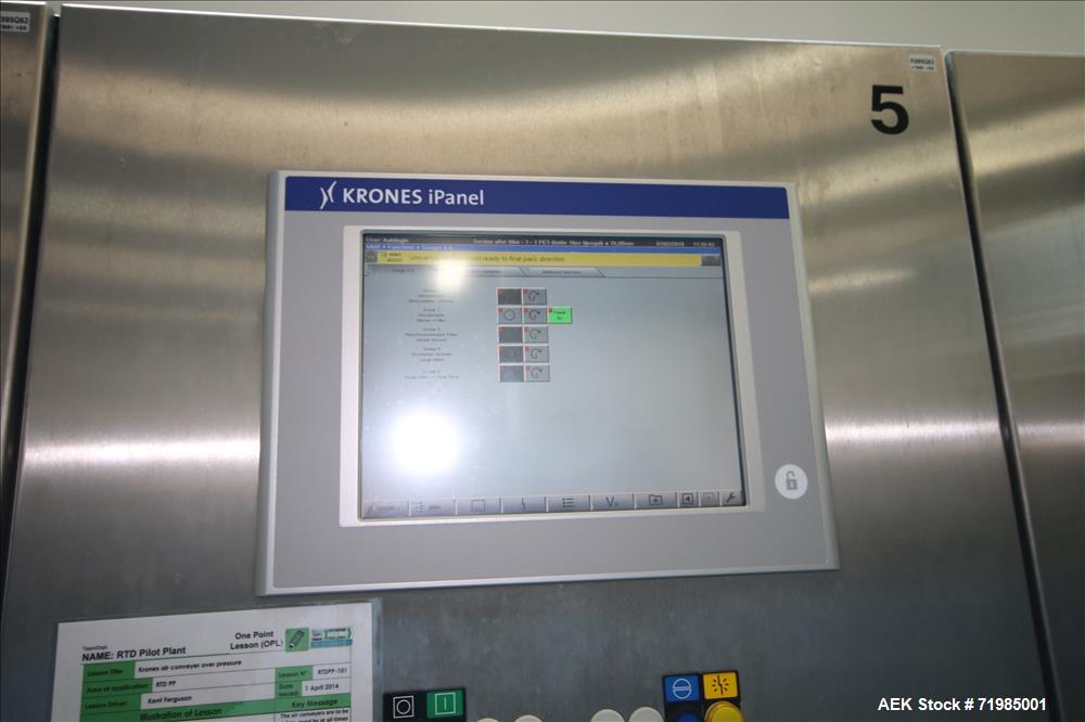Used 2009 Krones PET-Aseptic Filling System