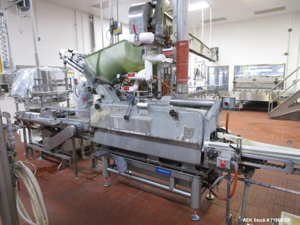 Used-Pfaudler Complete Hot Fill Jar Filling Line. Last running cheese products at speeds over 300 CPM at 205 deg f. Line con...