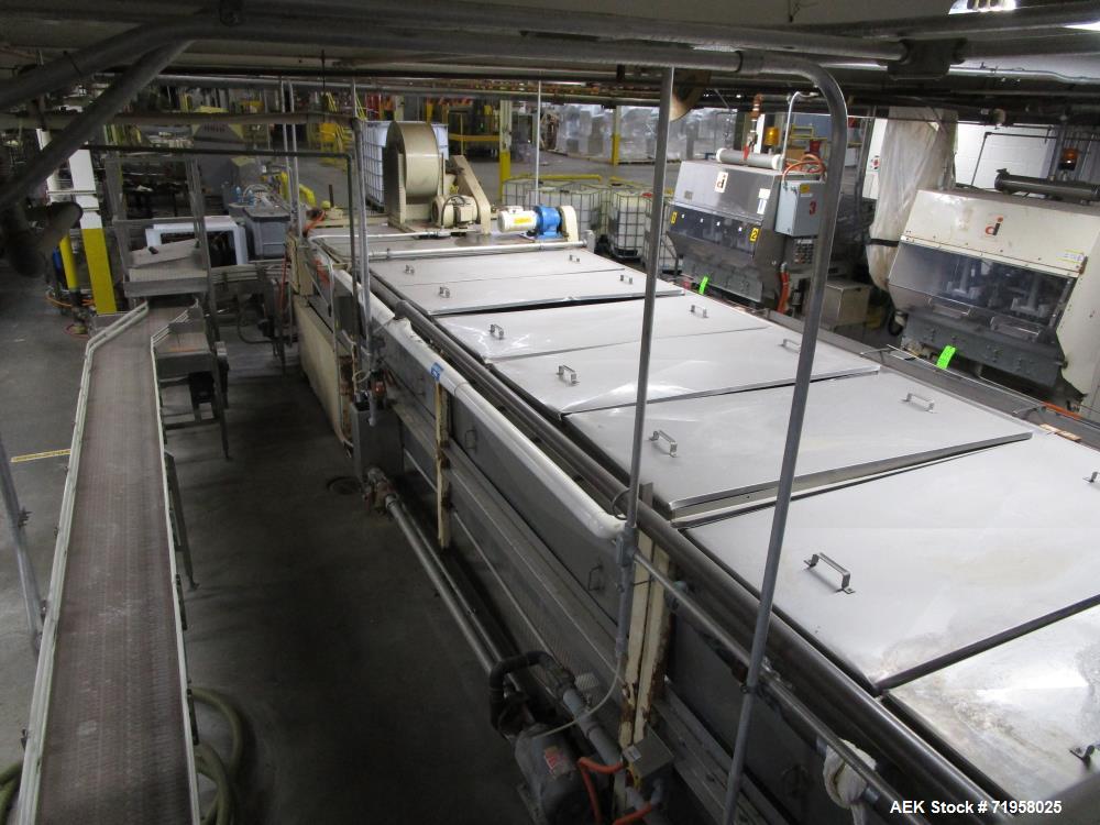 Used-Pfaudler Complete Hot Fill Jar Filling Line. Last running cheese products at speeds over 300 CPM at 205 deg f. Line con...