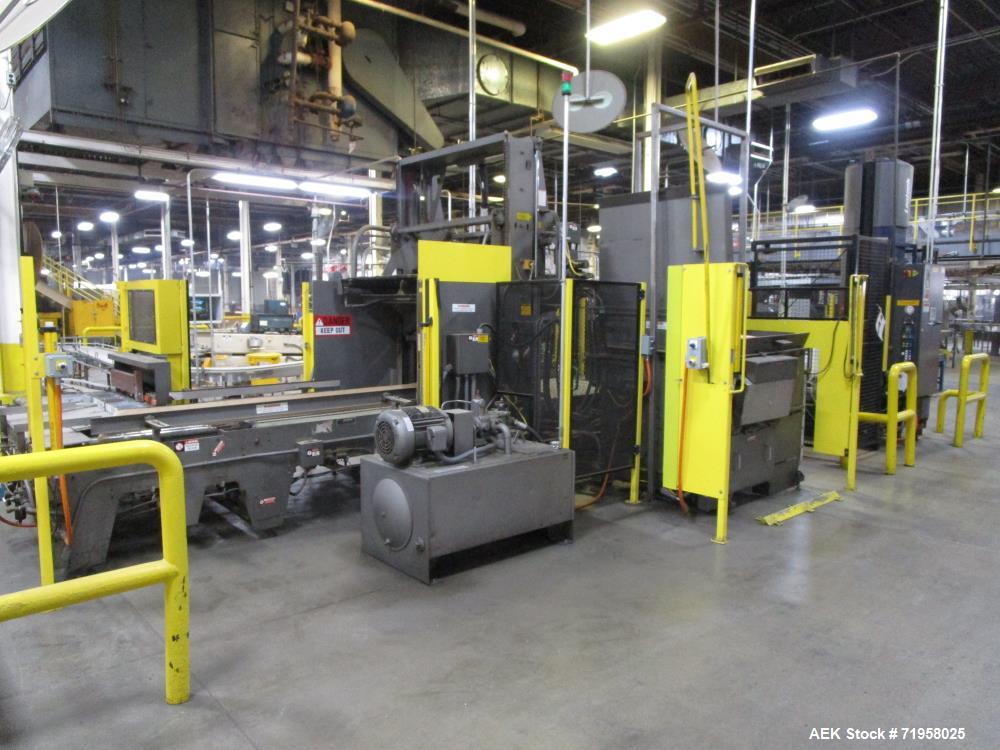 Used-Pfaudler Complete Hot Fill Jar Filling Line. Last running cheese products at speeds over 300 CPM at 205 deg f. Line con...