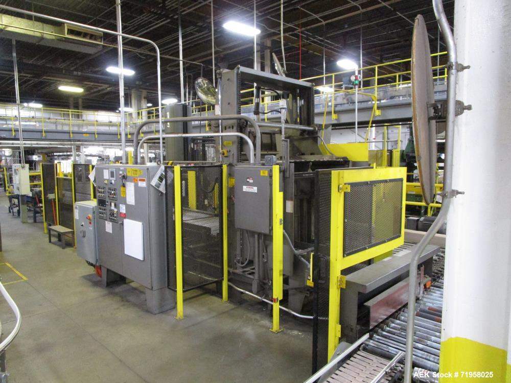 Used-Pfaudler Complete Hot Fill Jar Filling Line. Last running cheese products at speeds over 300 CPM at 205 deg f. Line con...