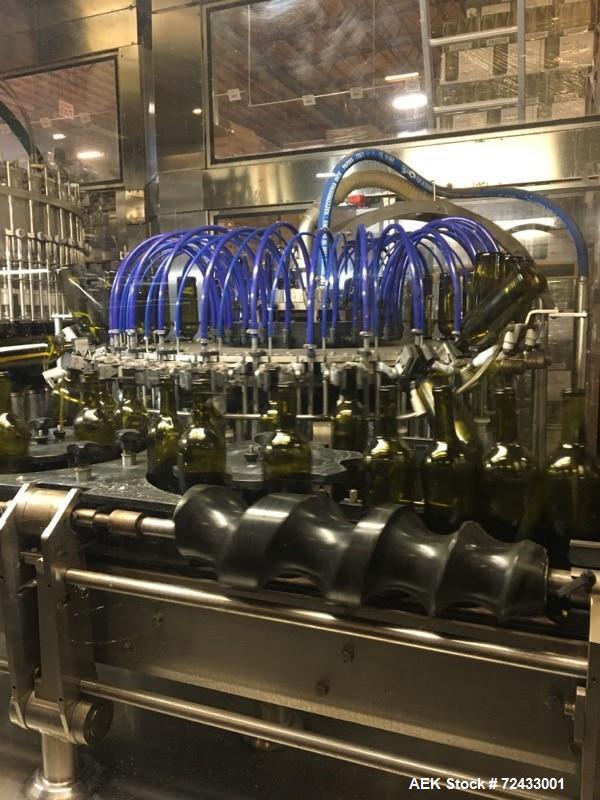 Used- Complete Robino and Galandrino Wine Glass Bottle Filling Line