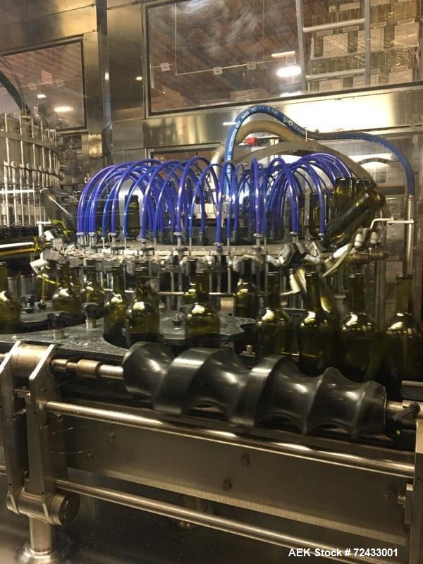 Used Complete Robino and Galandrino Wine Glass Bottle Filling Line