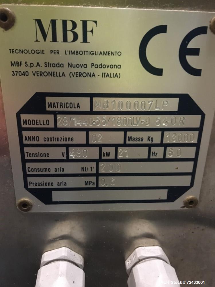 Used Complete Robino and Galandrino Wine Glass Bottle Filling Line