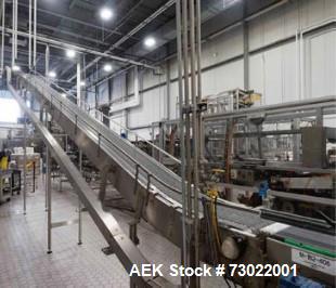 Complete Sidel ESL Bottle Filling Line with Blow Molder, Capper, Sleeving & Casing