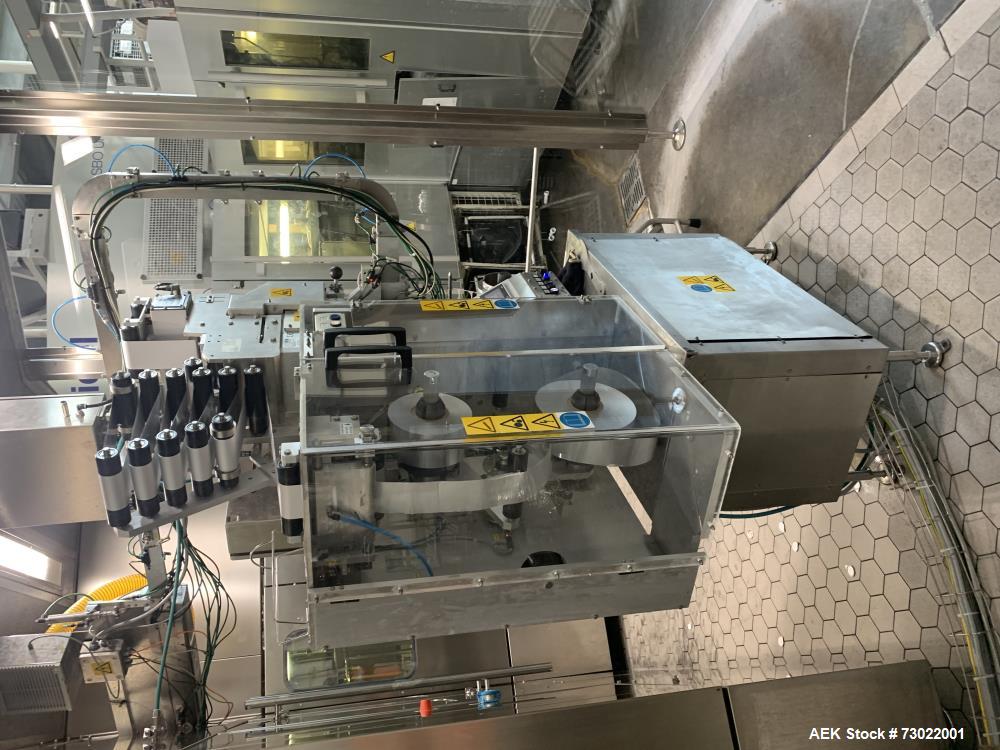 Complete Sidel ESL Bottle Filling Line with Blow Molder, Capper, Sleeving & Casing