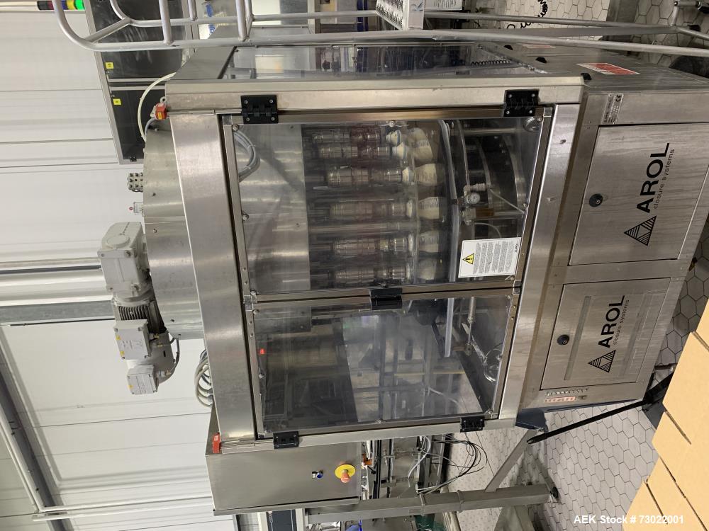 Complete Sidel ESL Bottle Filling Line with Blow Molder, Capper, Sleeving & Casing