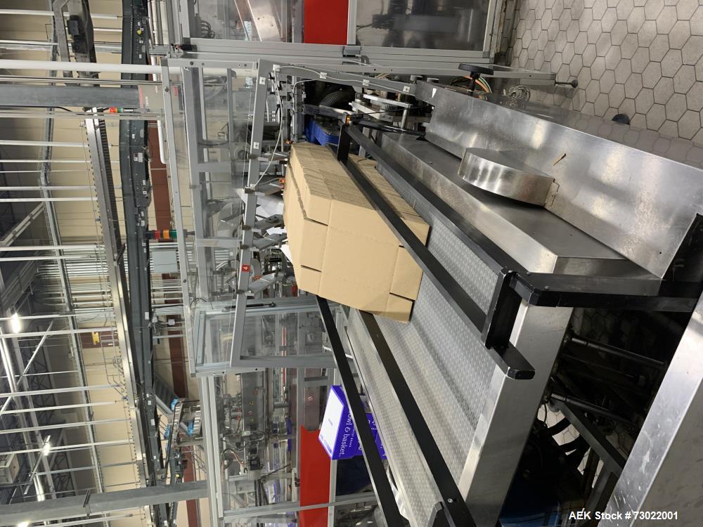 Complete Sidel ESL Bottle Filling Line with Blow Molder, Capper, Sleeving & Casing