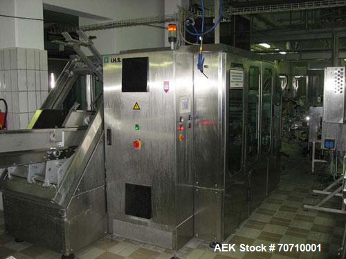 Used Tetra Pak Tetra Top TT3 Filling Machine.  Maximum capacity 9,000 units per hour, 3/50 hz/400V, filling volumes 0.13, 0.19 or 0.26 gallons (500, 750, 1000 ml), (2) Tetra cappers, CE certified.