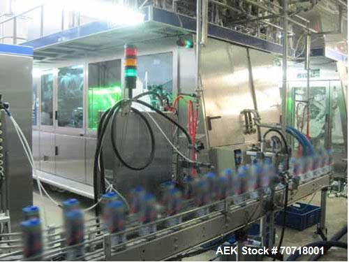 Used Tetra Pak Tetra Top TT3 Filling Machine.  Maximum capacity 9,000 packages per hour, package sizes 0.13, 0.19 and 0.26 gallons (500, 750, 1000 ml), sterilization H2O2.  Comprised of:  (2) screw c...