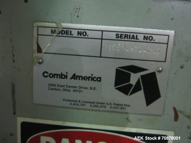 Used Complete Theile Paint Can Filling Line.  Line consists of a General Conveyor Systems semi-automatic can depalletizer, Mateer Burt 4086 roll through labeler with Valco cold glue lap seal, Thiele ...