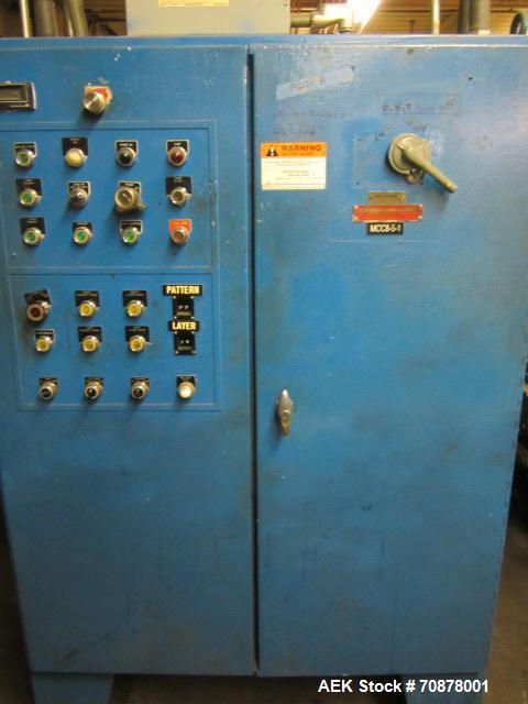 Used Complete Theile Paint Can Filling Line.  Line consists of a General Conveyor Systems semi-automatic can depalletizer, Mateer Burt 4086 roll through labeler with Valco cold glue lap seal, Thiele ...