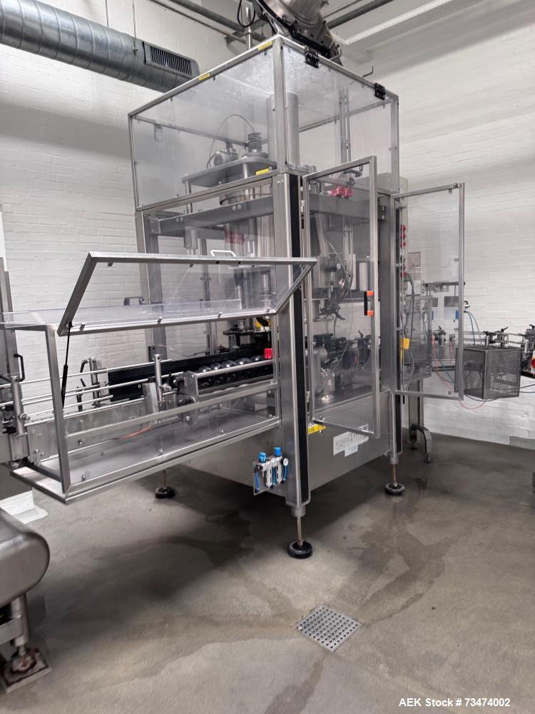 Used FEDERAL / C&G / ZALKIN PET Bottle Filling Line – 6,500 BPH, 500/1000ml Bottles, Full Labelling, Dosing, Palletizing