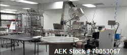 Used Accutek Automatic Piston Filling Line – 10 Head AVF10, Capper, Labeler, Tables – 100 Bottles/Min (2021)