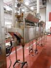 Used Hot Fill Beverage Line capable of up to 600 bottles per minute, comprised of the following equipment: Sentry model 5022 depalletizer; Alliance lowerator; Filler Specialties monobloc 54 head fill...