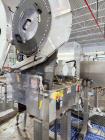 Used Acasi Model Tru-PI-12-V Automatic Inline Piston Filling Line Last Running Sauces. Consists of (2) Acasi Model Tru-12-VS Fillers, Resina Model NRC 40 inline quill capper, Acasi Trucap8-Vib capper...