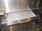 USED: Adams Engineering JBS 240 water filling line, 5 BPM (250-300BPH) 5 and 3 gallon. Adams Engineering stainless steel 2 head filler/capper. Conveyor: 4-1/2