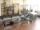 Used Breitner/Geset Bottle Filling Line for conducive liquids.  Maximum output 60-80 objects per minute, 230/400V/50 hz.  Consists of:  (1) Breitner IDL 2065 filling machine, built 1994, with 6 induc...
