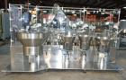 Used Capmatic Straight Line Automatic “Puck Style” Fragrance Line, Model Patriot L, S/N PA03101111, new 2004.  3/60/480V/20A.  6 Head Straight Line Vacuum Filler, Model Vacufill, S/N RV03101110, with...