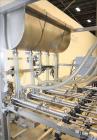 Used- Inline Filling Systems Complete Positive Displacement Piston Filling Line.