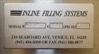 Used Inline Filling Systems Complete Positive Displacement Piston Filling Line.