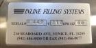 Used- Inline Filling Systems Complete Positive Displacement Piston Filling Line.