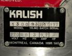 Used Kalish Liquid Bottle Filling Lineconsisting of: (1) Kalishtronic 8 head inline bottom up filler, Model KT12. (8) 5/8’’ diameter x 8-7/8’’ long diving nozzles, set up for approximately 946 ml. (8...