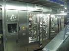 Used Tetra Pak Tetra Top TT3 Filling Machine.  Maximum capacity 9,000 units per hour, 3/50 hz/400V, filling volumes 0.13, 0.19 or 0.26 gallons (500, 750, 1000 ml), (2) Tetra cappers, CE certified.