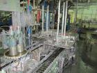 Used Complete Theile Paint Can Filling Line.  Line consists of a General Conveyor Systems semi-automatic can depalletizer, Mateer Burt 4086 roll through labeler with Valco cold glue lap seal, Thiele ...