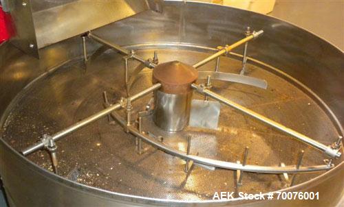 Used Coffee Roasting System: ) Petroncini TTA 60 Roaster(60KG per batch with output of 3 to 4 batches per hour) with ELP 60 pneumatic loaders, Petroncini Main 300 coffee grinder, Petroncini BFT 60 af...