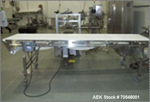 Used Complete Pizza Processing and Packaging Line.  Line consists of Pizzamatic sauce depositors, cheese shredders, transfer conveyors, Pizzamatic waterfall cheese applicator, sausage applicator, pep...