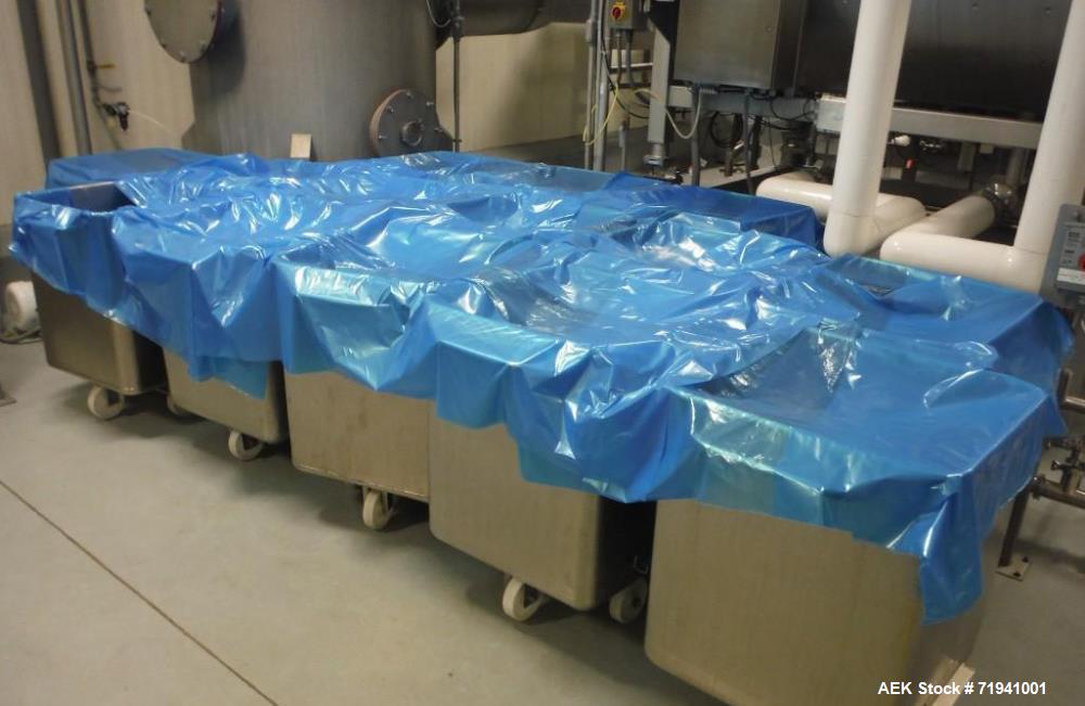 Used Complete Flexline Frozen Meal Kitchen and Assembly Production Line. Accuracy: Precision meal component placement within a tray. Variety: 11 depositing stations for meal components, sauce, glaze ...