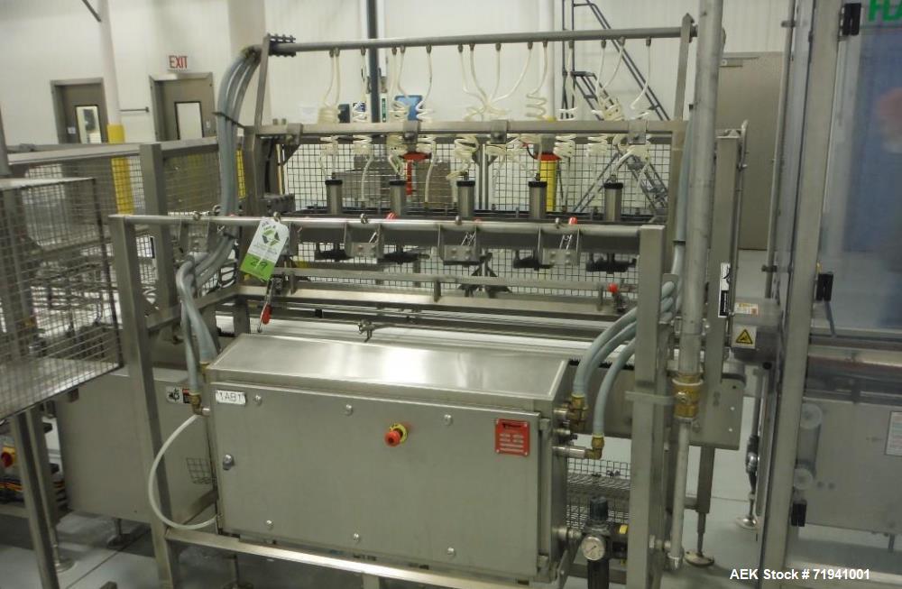 Used Complete Flexline Frozen Meal Kitchen and Assembly Production Line. Accuracy: Precision meal component placement within a tray. Variety: 11 depositing stations for meal components, sauce, glaze ...