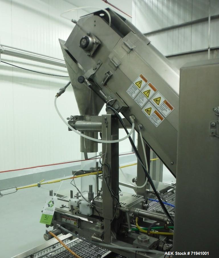 Used Complete Flexline Frozen Meal Kitchen and Assembly Production Line. Accuracy: Precision meal component placement within a tray. Variety: 11 depositing stations for meal components, sauce, glaze ...