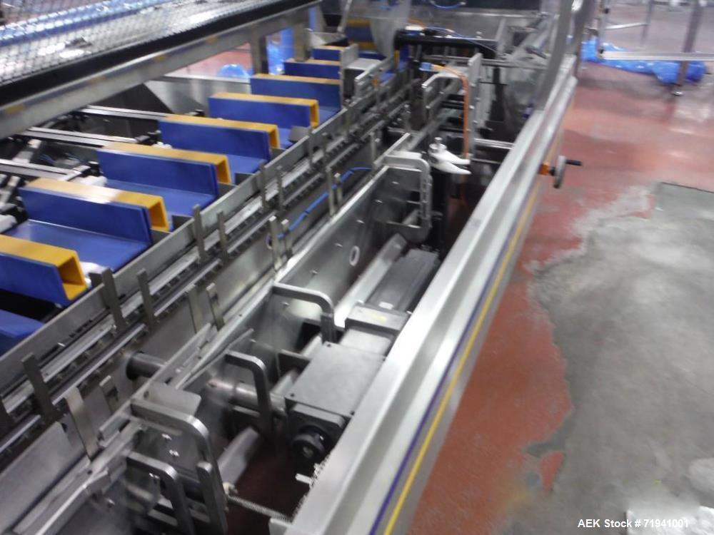 Used Complete Flexline Frozen Meal Kitchen and Assembly Production Line. Accuracy: Precision meal component placement within a tray. Variety: 11 depositing stations for meal components, sauce, glaze ...