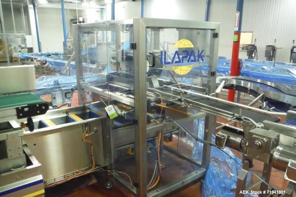 Used Complete Flexline Frozen Meal Kitchen and Assembly Production Line. Accuracy: Precision meal component placement within a tray. Variety: 11 depositing stations for meal components, sauce, glaze ...